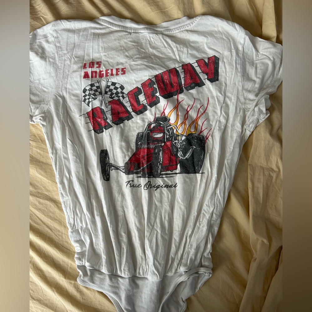Vintage logo t-shirt bodysuit